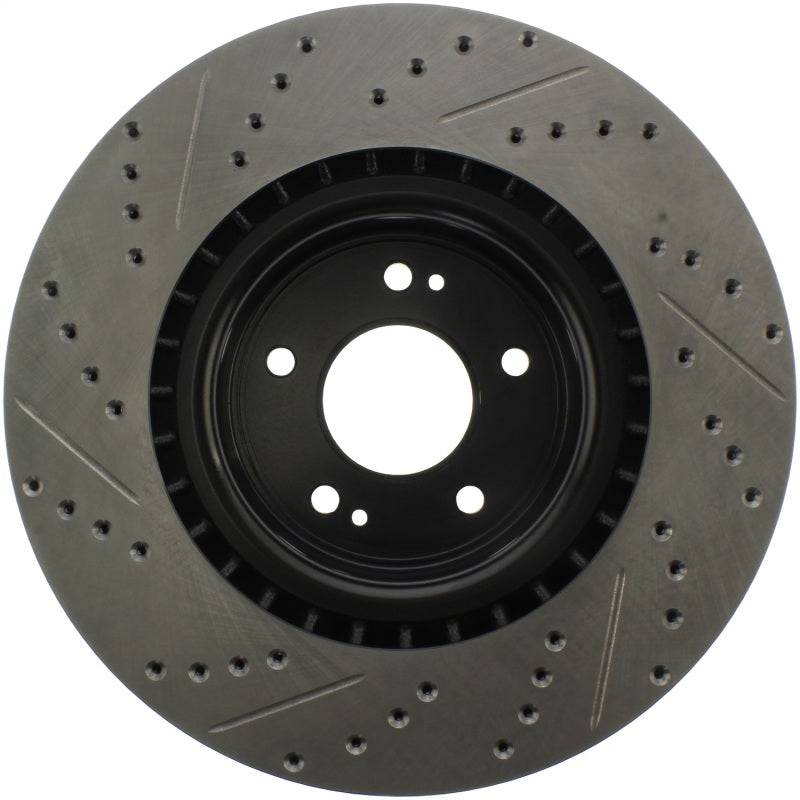 Stoptech 127.51036L 10 Hyundai Genesis Coupe w/ Factory Brembo Slotted & Drilled Left Front Rotor