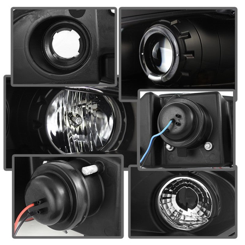Spyder 5011473 fits Mitsubishi 97-99 Eclipse Projector Headlights LED Halo Blac