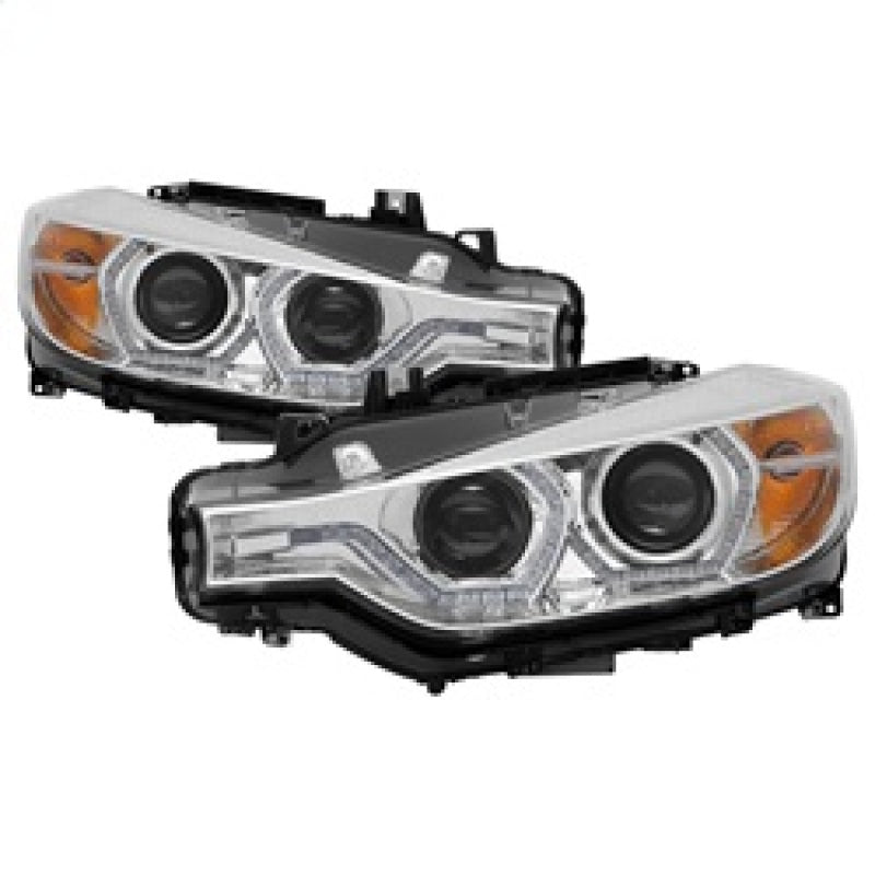 Spyder 5084354 fits BMW 12-14 F30 3 Series 4DR Projector Headlights - LED DRL -