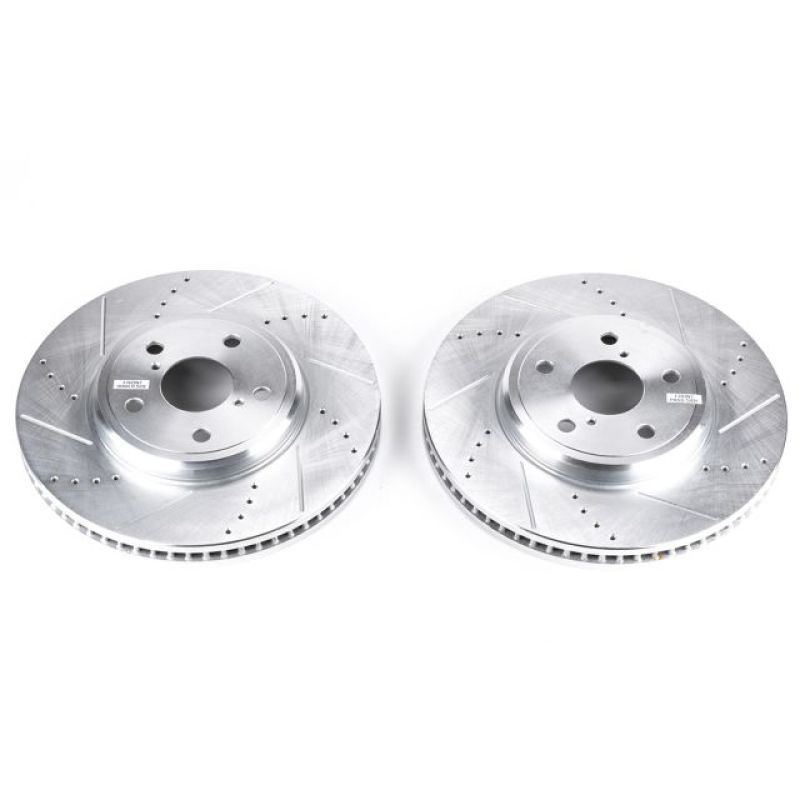 PowerStop fits Lexus 01-06 LS430 Front Evolution Drilled & Slotted Rotors - Pair