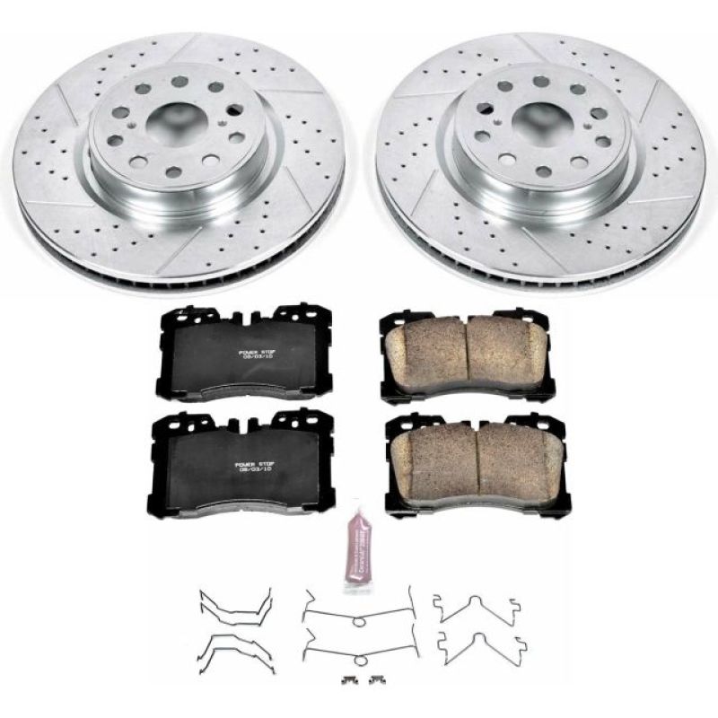 PowerStop K4686 fits Lexus 07-09 LS460 Front Z23 Evolution Sport Brake Kit
