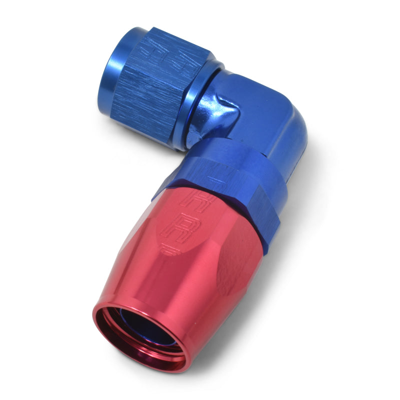 Russell 613660 Performance -10 AN Red/Blue 90 Degree Forged Aluminum Swivel Hose End