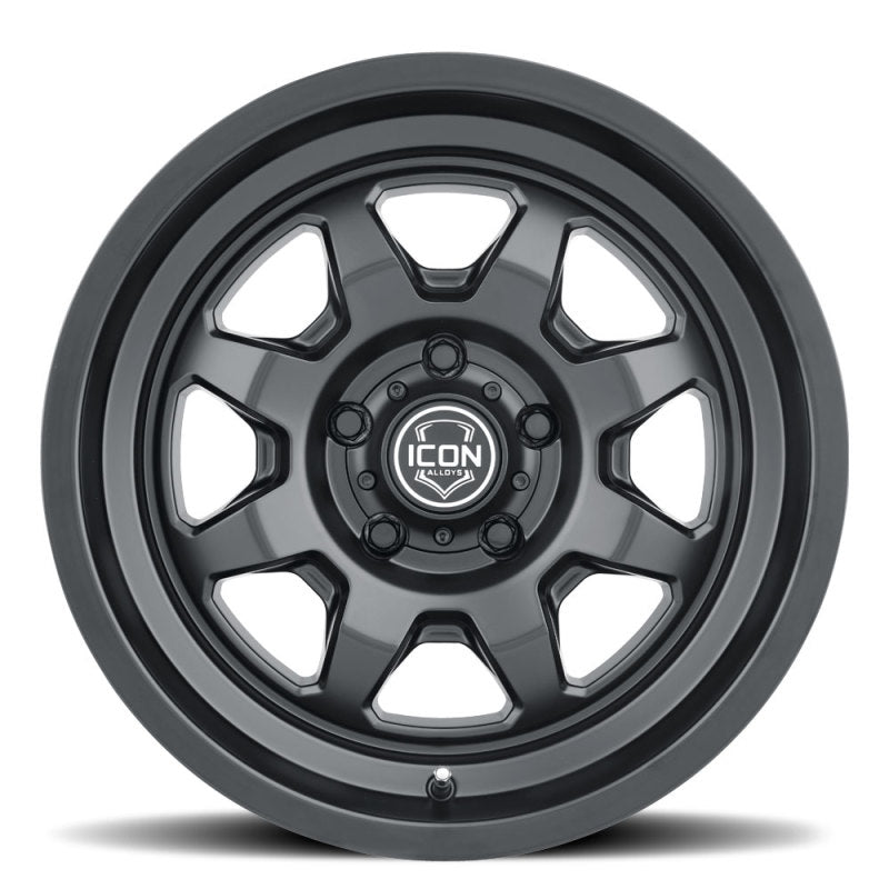 ICON 8117857345SB Nuevo 17 X 8.5 5 X 5 6mm Offset 4.5in BS Satin Black