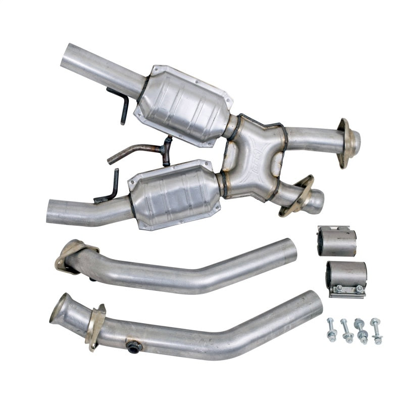 BBK 1662 Mustang 5.0 High Flow X Pipe With Catalytic Converters - 2-1/2