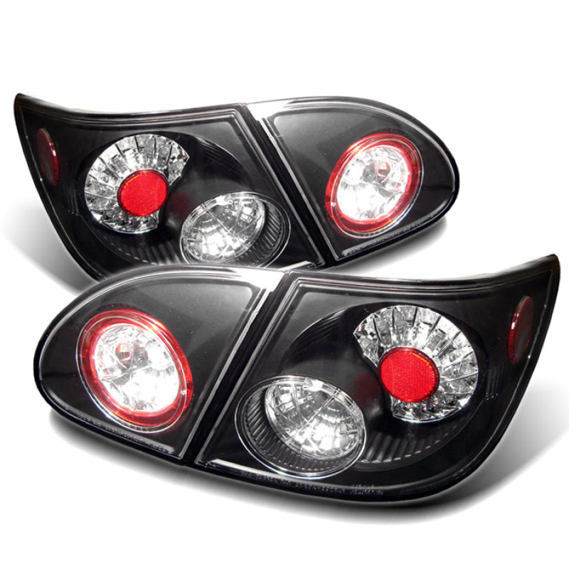 Spyder 5007360 fits Toyota 03-08 Corolla LED Tail Lights Black ALT-YD-TC03-LED-