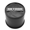 Method CP-TOPO130-P-B Race Wheels Top Push Through Center Cap 130mm - Black