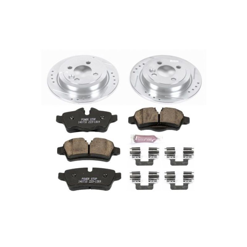 PowerStop K6331 fits Mini 11-16 Cooper Rear Z23 Evolution Sport Brake Kit