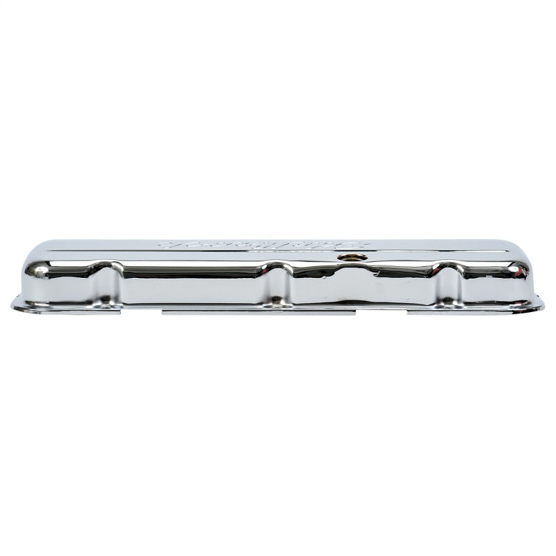 Edelbrock 4480 Valve Cover Signature Series fits Chevrolet 1965 and Later 396-502 V8 Low Chrome