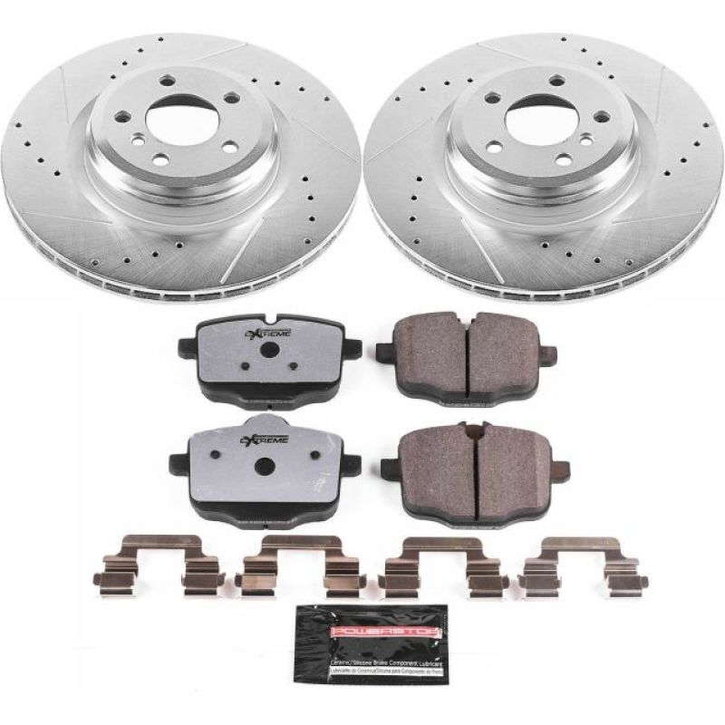 PowerStop K6416-26 10-15 fits BMW 550i GT Rear Z26 Street Warrior Brake Kit