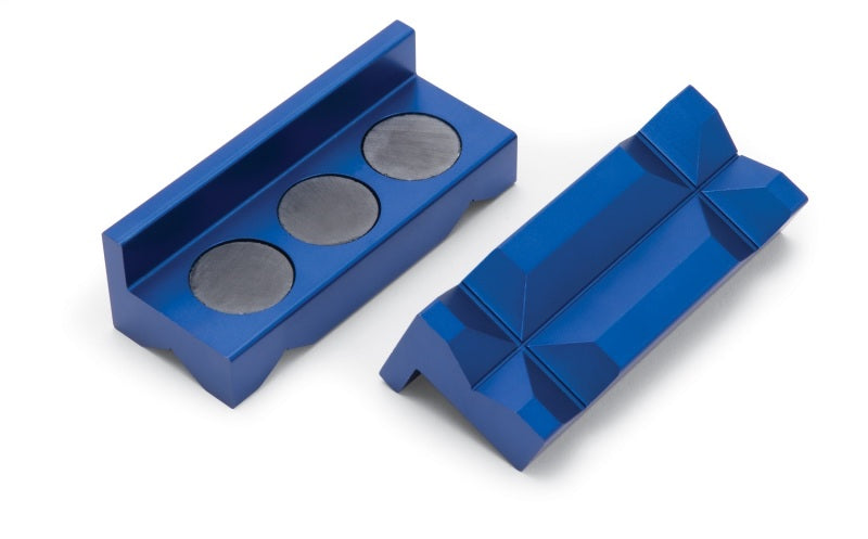 Russell 654420 Performance Blue Anodized Billet Aluminum Vice Jaws