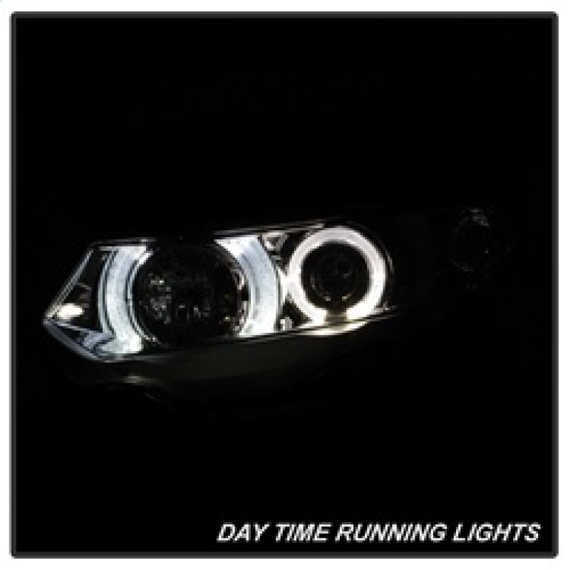 Spyder 5010797 fits Honda 06-08 Civic 2Dr Projector Headlights LED Halo Chrome