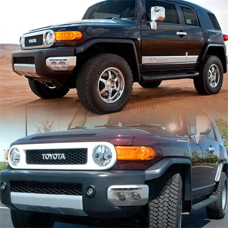 Spyder 5070555 fits Toyota 07-14 FJ Cruiser Fog Lights W LED Daytime Running Li