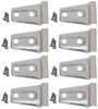Kentrol 30021 fits Jeep 07-18 Wrangler JK Door Hinge Overlays 8 Pieces 4 Door - Polished Silver