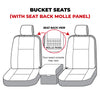 Covercraft SS2600PCCT 21-24 fits Ford Bronco Polycotton SeatSaver Custom Fron