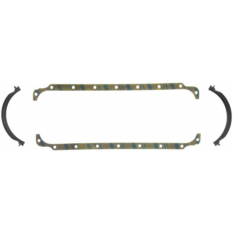 Fel-Pro OS6566C2 fits Dodge D150 OS 6566 C-2 Engine Oil Pan Gasket Set Blue Stripe cork-rubber