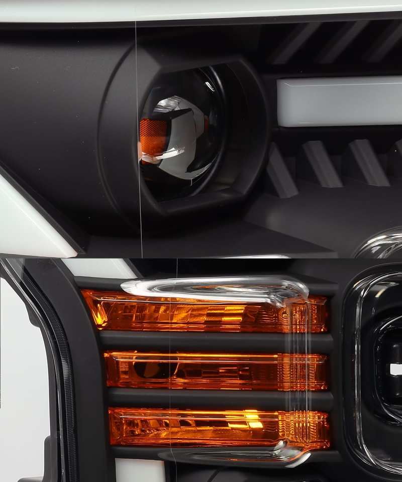 AlphaRex 880156 fits Ford 15-17 F-150 PRO-Series Projector Headlights Plank Sty