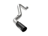 AFE 49-44125-B Bore-HD 5 IN 409 SS DPF-Back Exhaust System w/Black Tip 20-21 fi