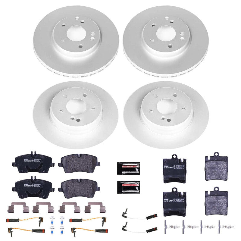Power Stop ESK2783 fits Mercedes-Benz C230 Front and Rear Eurostop Brake Kit