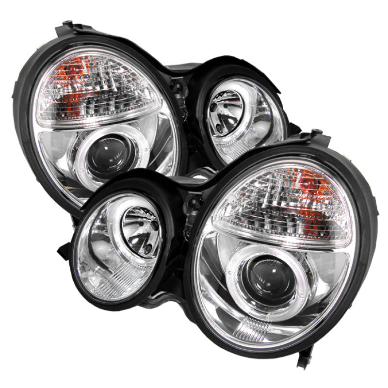 Spyder 5011305 fits Mercedes Benz E-Class Projector Headlights LED Halo Chrm PR