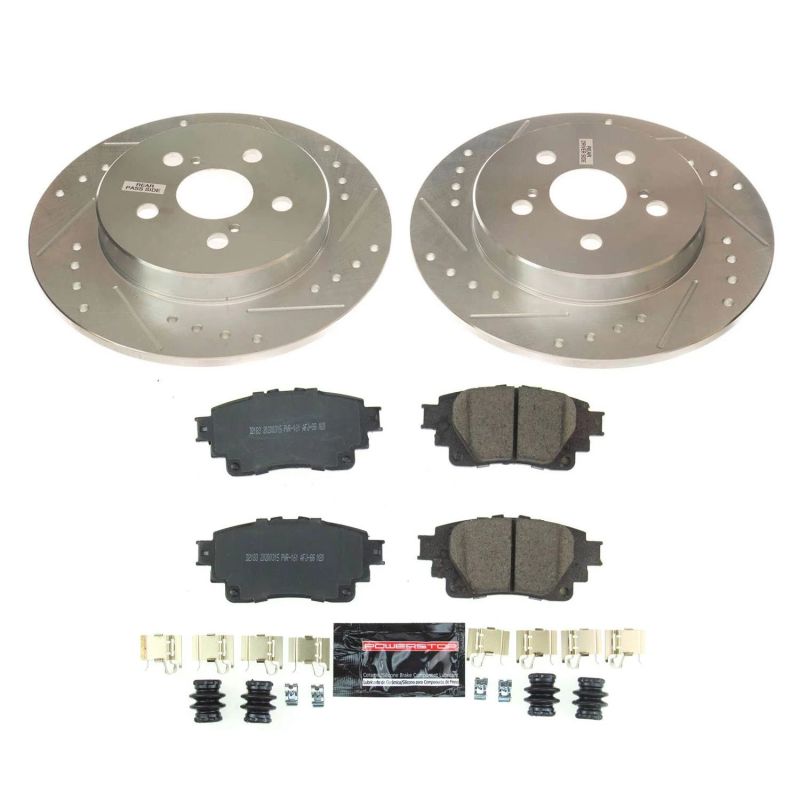 PowerStop K8336 2019 fits Toyota Corolla Rear Z23 Evolution Sport Brake Kit