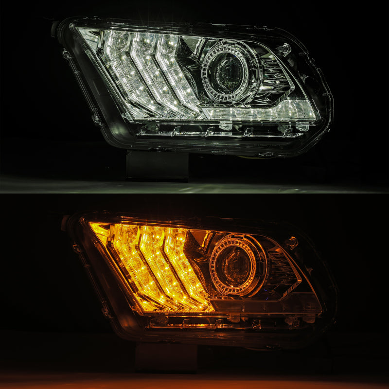 AlphaRex 880111 fits Ford 10-12 Mustang PRO-Series Projector Headlights Plank S