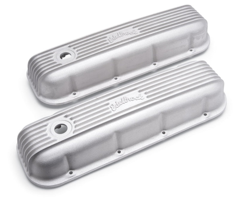 Edelbrock 41859 Valve Cover Classic Series fits Chevrolet 1965 and Later 396-502 V8 Satin