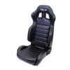 NRG RSC-208L RSC-208L/R Reclinable Sport Seats PVC Leather w/ Logo - Black