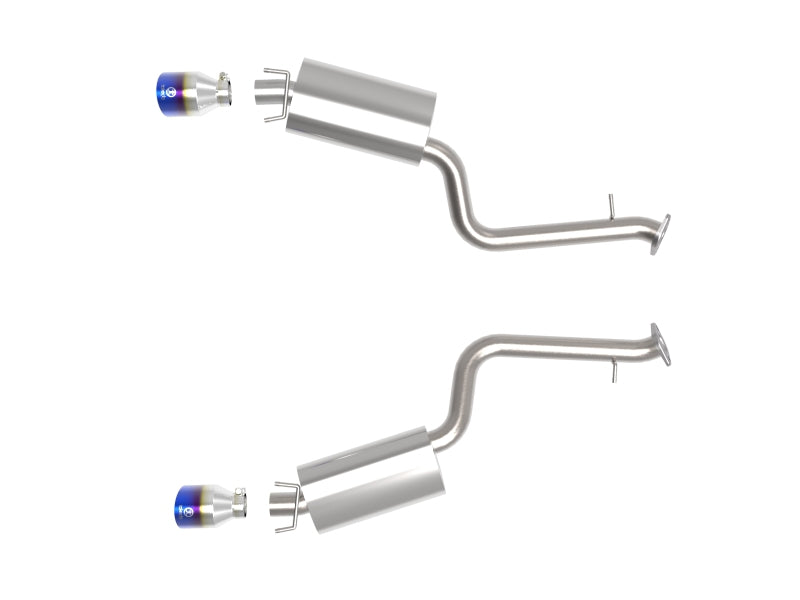 AFE 49-36060-L exus IS350 14-22 V6-3.5L Takeda Axle-Back Exhaust System- Blue T