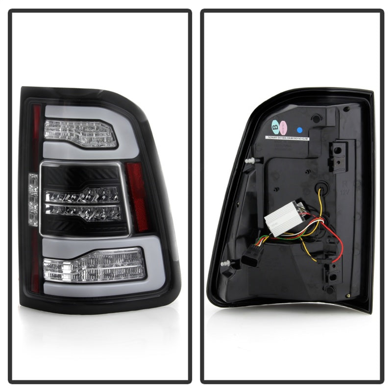 Spyder 5087294 fits Dodge 19-20 Ram LED Tail Light Black ALT-YD-DR19HAL-SEQ-BK