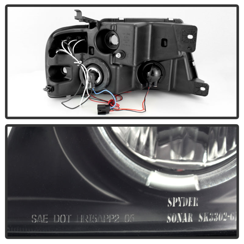 Spyder 5078421 fits Ford 04-08 F150 Projector Headlights Version 2 LED Halo LED