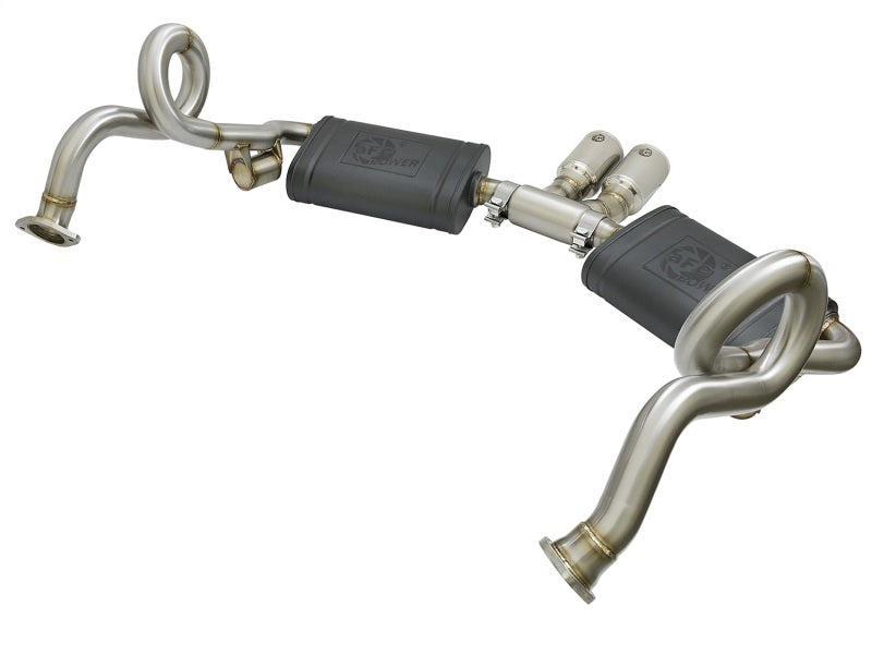 AFE 49-36415-P rce-Xp 2in 304 SS Cat-Back Exhaust w/Polished Tips 13-16 fits Po