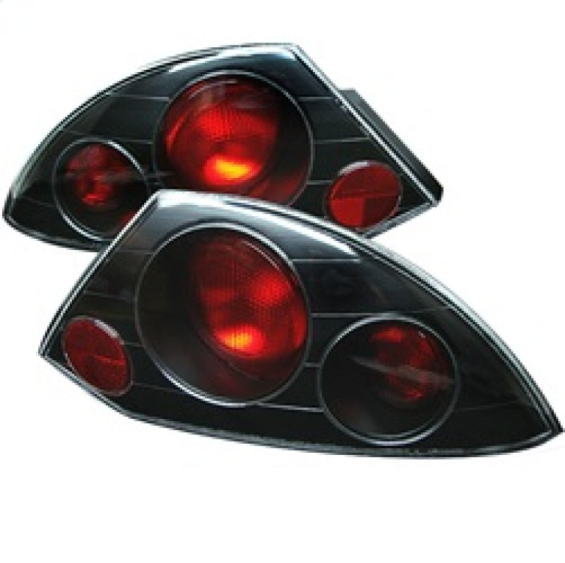Spyder 5006288 fits Mitsubishi 00-02 Eclipse Euro Style Tail Lights Black ALT-Y
