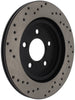 Stoptech 128.61087L 05-10 fits Ford Mustang V6/4.0L / GT V8/4.6L Cross Drilled Left Rear Rotor