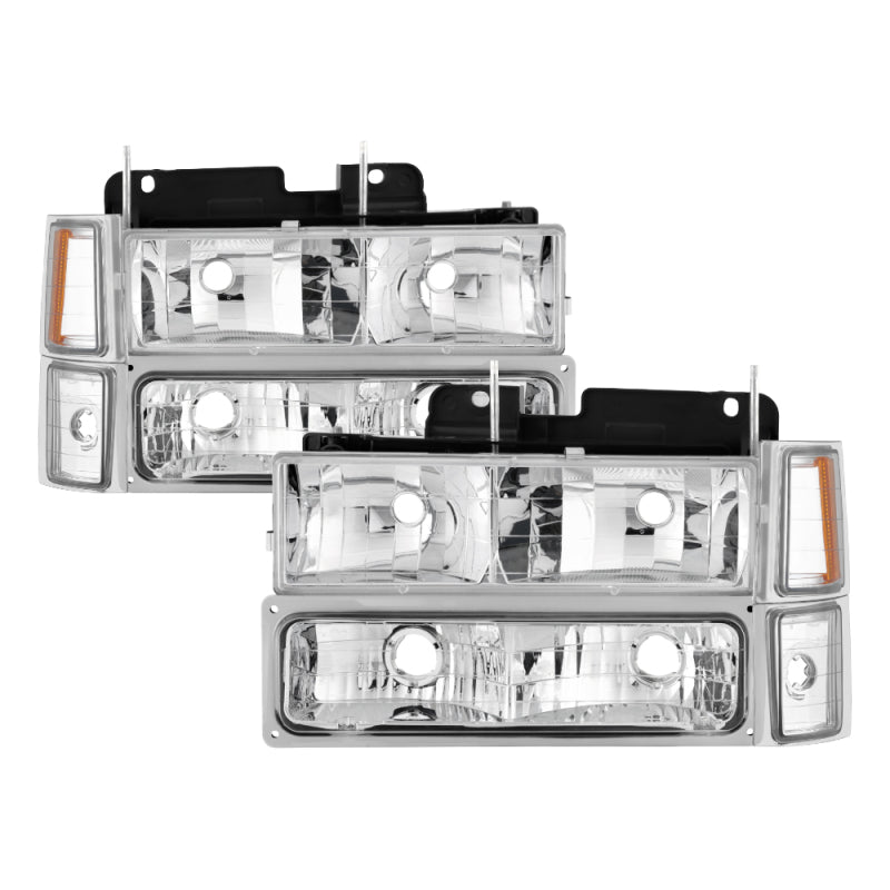5069535 Xtune fits Chevy 94-98 Suburban Headlights w/ Corner & Parking Lights
