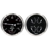 AutoMeter 1752 Auto Meter Old Tyme Black Quad & Tach/Speedo 5in. - 2 Pc.