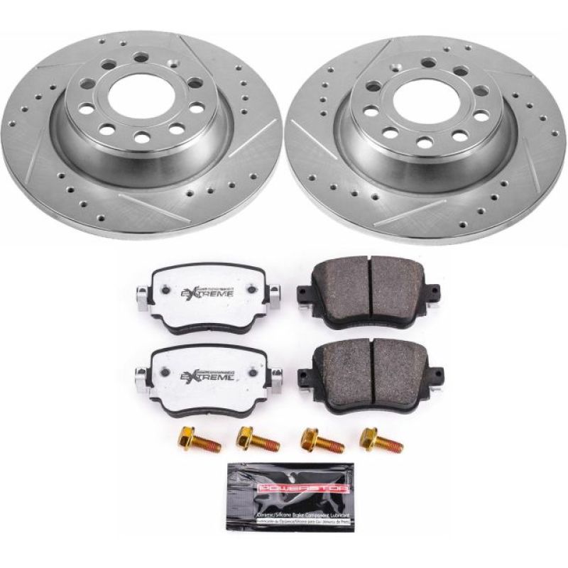 PowerStop K7707-26 16-18 fits Audi Q3 Rear Z26 Street Warrior Brake Kit