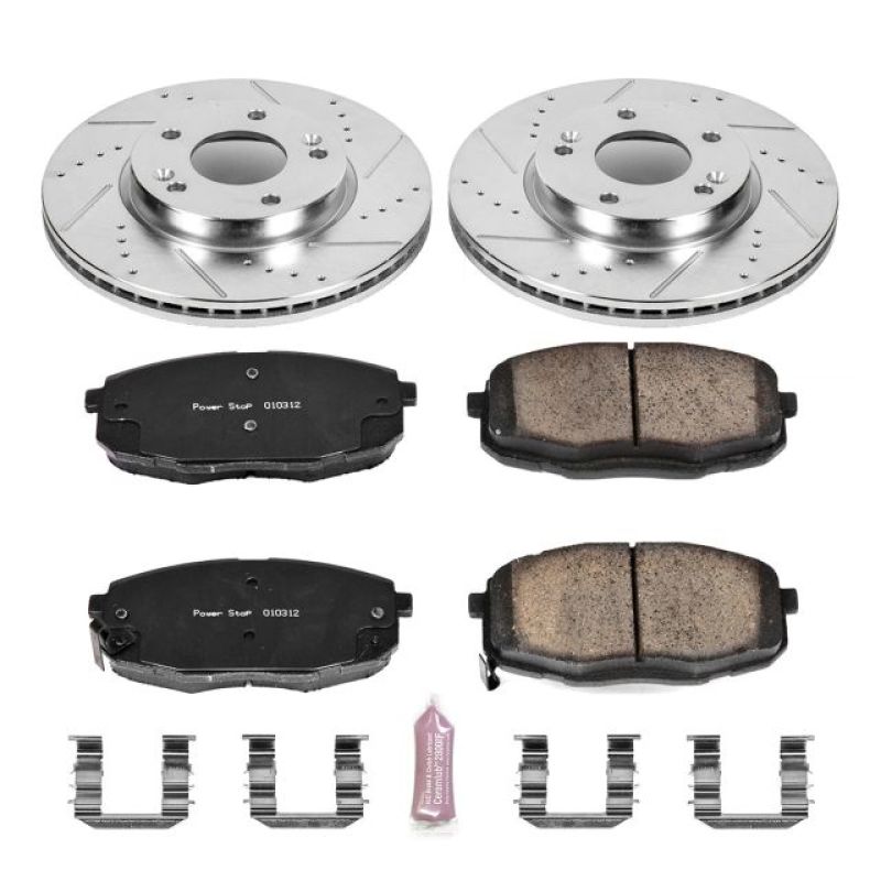 PowerStop K6946 fits Kia 14-16 Soul Front Z23 Evolution Sport Brake Kit