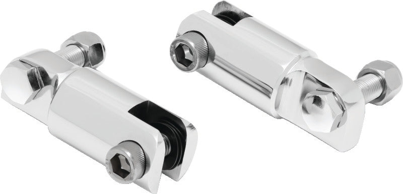 Kuryakyn 8041 Kuryakyn 2-1/4in Stirrup Heel Rest Extenders Chrome