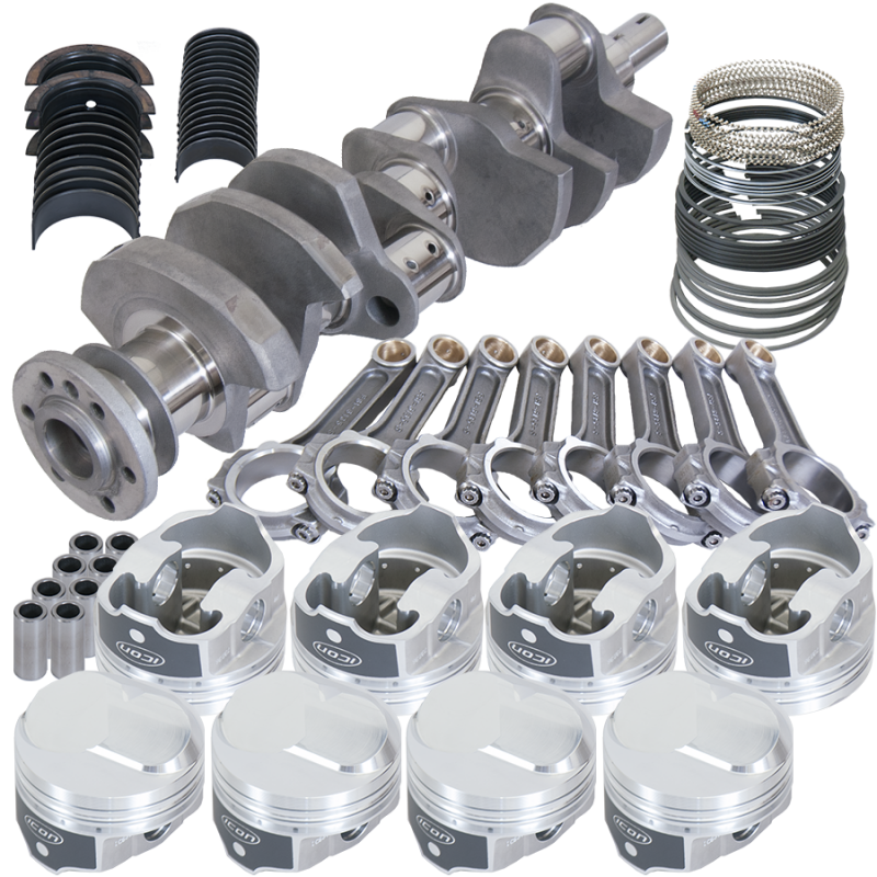 Eagle 61326000 fits Chevy 454 4.000in Crank 6.135in I-Beam Rods 43cc Dome 4.250in Pistons Rotating Assembly