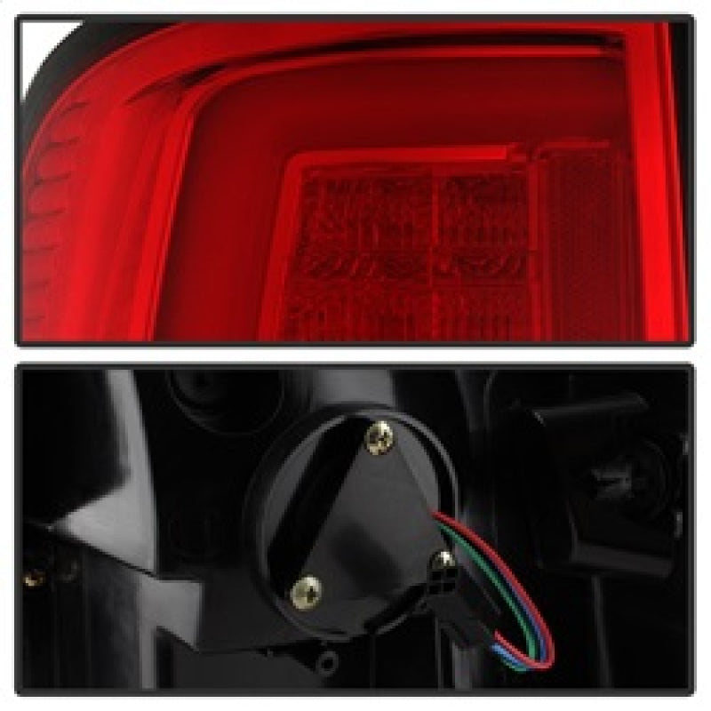 Spyder 5084071 fits Dodge 13-14 Ram 1500 LED Tail Lights - Red Clear ALT-YD-DRA