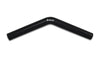 Vibrant 2968 Reinforced Silicone Elbow Connector - 1in ID x 8in Leg 45 Deg Elbo