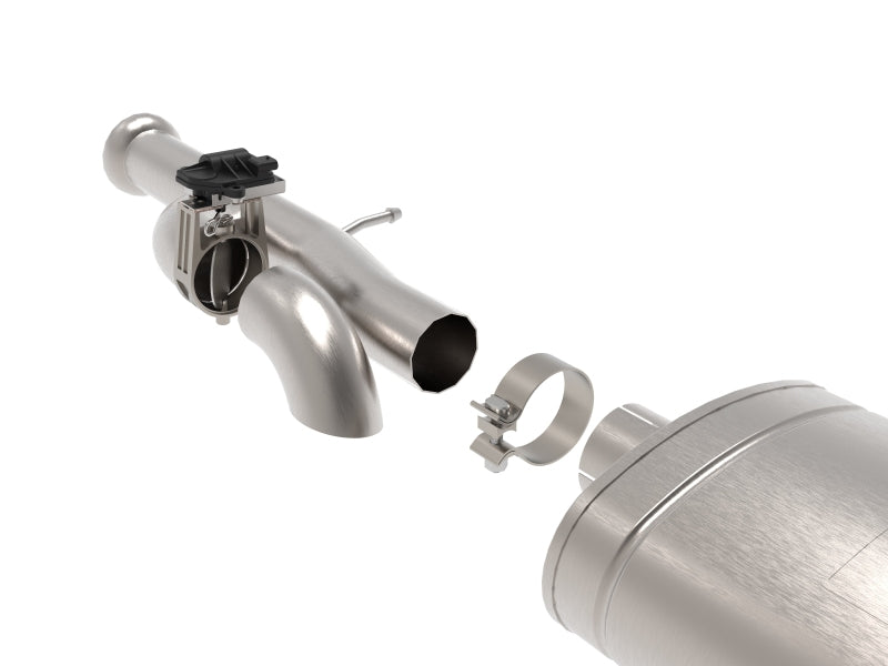 AFE 49-34133-B XV 3in 304 SS Cat-Back Exhaust w/ Cutout 09-18 fits GM Trucks 4