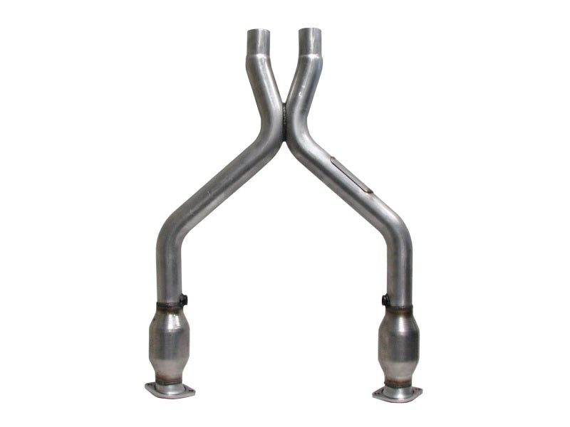 BBK 1461 Mustang 3.7 V6 Short Mid X Pipe With Catalytic Converters 2-1/2 For L
