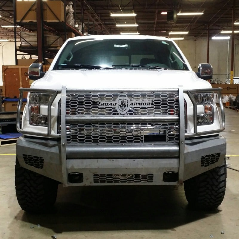 Road Armor 615VF6B 15-17 Ford F-150 Vaquero Front Bumper Full Guard - Tex Blk