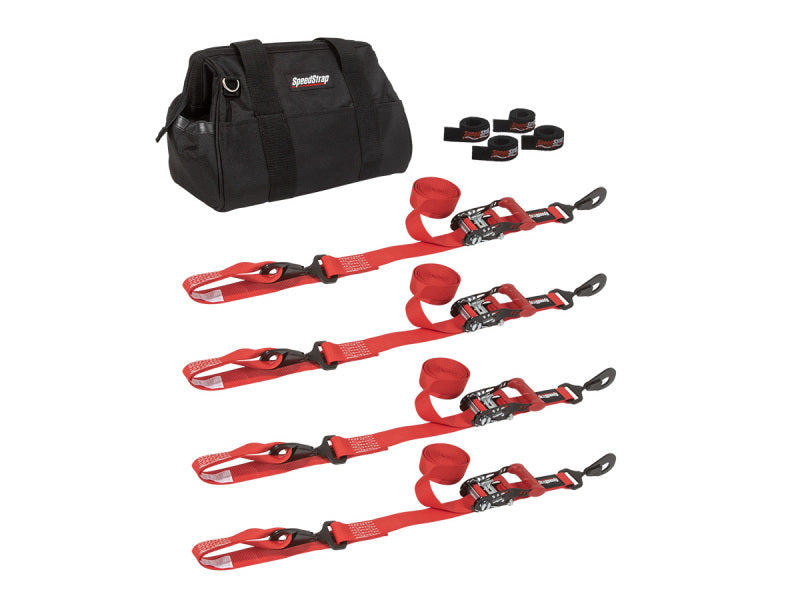 SpeedStrap 71743 1 1/2In UTV Tie-Down Kit - Red