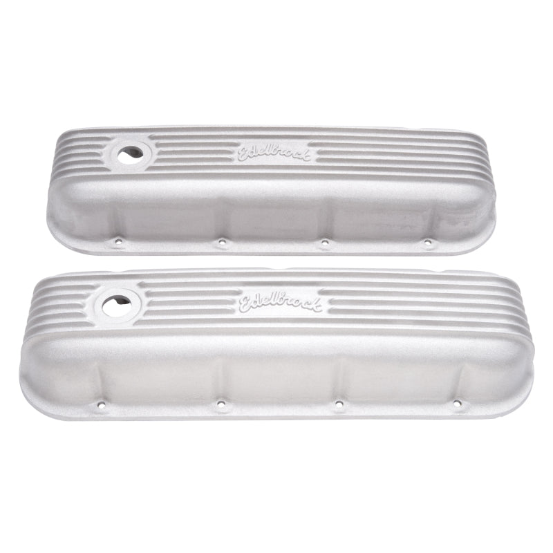 Edelbrock 41859 Valve Cover Classic Series fits Chevrolet 1965 and Later 396-502 V8 Satin