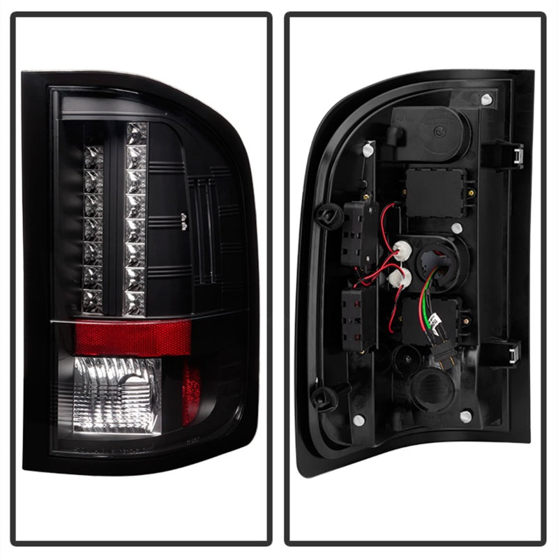 Spyder 5001771 fits Chevy 07-13 Silverado LED Tail Lights Blk ALT-YD-CS07-LED-B