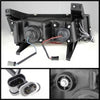 Spyder 5074157 fits Chevy 04-12 Colorado Projector Headlights Halogen- LED Halo