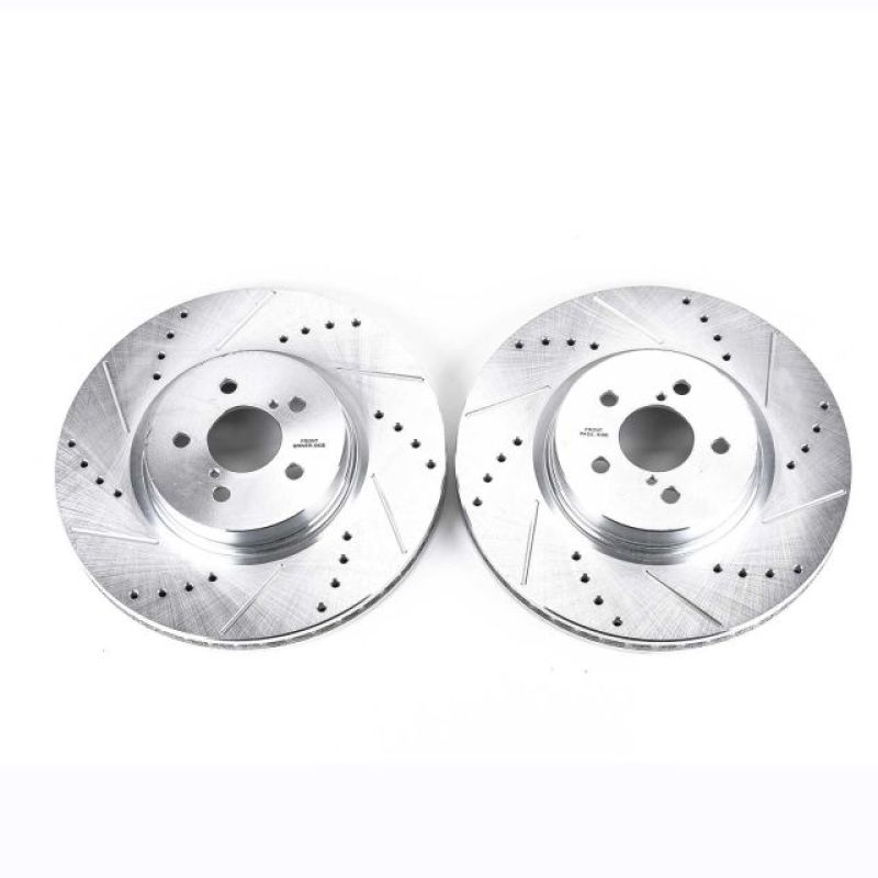 PowerStop fits Subaru 14-18 Forester Front Evolution Drilled & Slotted Rotors -