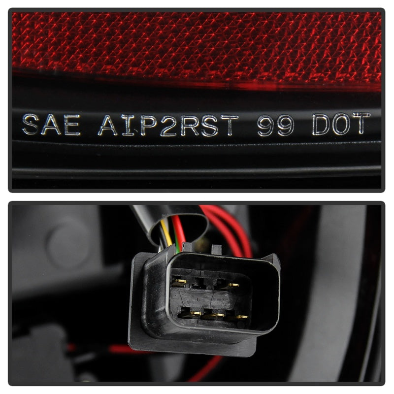 Spyder 5086143 fits Jeep 99-04 Grand Cherokee - Light Bar Led Tail Lights - Bla